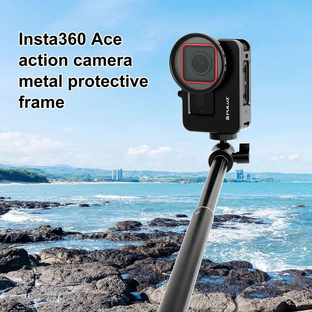Insta360 Ace Pro / ACE 메탈 래빗 케이지 어댑터 거치대 필터 프레임 커버 액세서리, 렌즈 금속 보호 G0U2