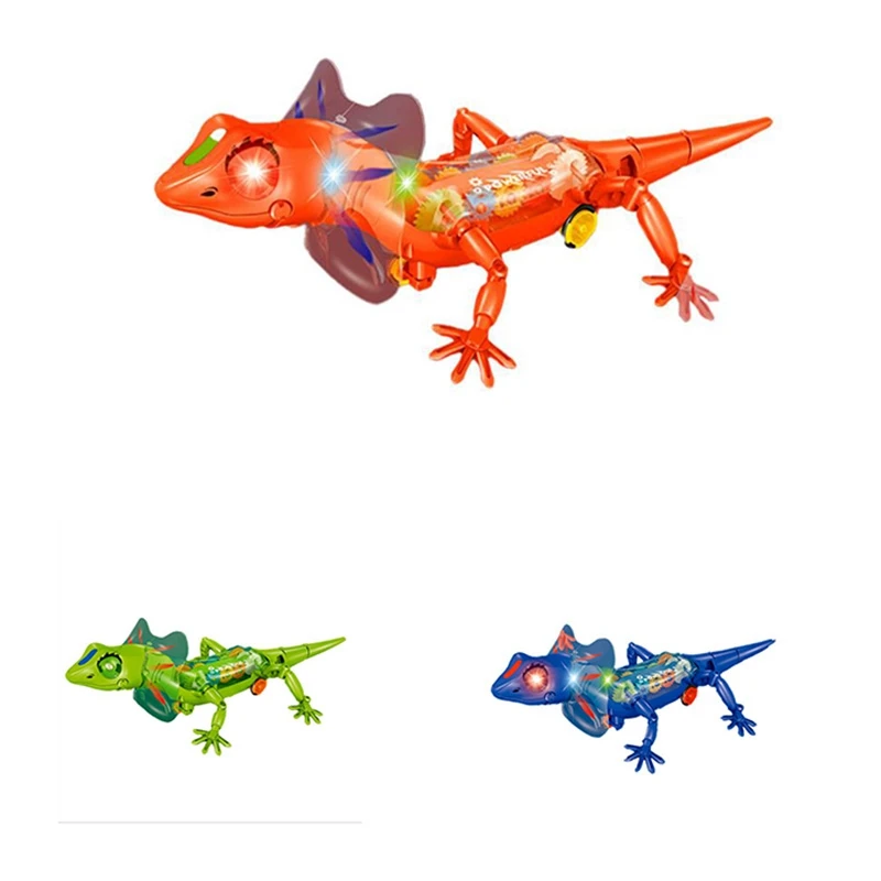 

Robotic Electric Battery-Powered With Light And Sound Robotic Electric For Children Kids Gift Lizard Toy-Drop Ship