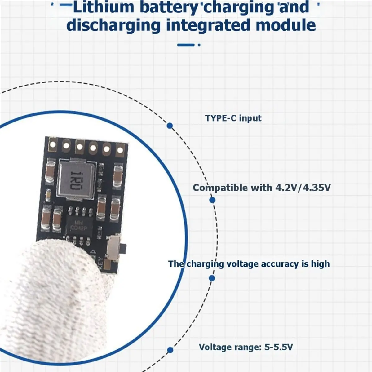 (A23G) 3pcs 5V 2A 충전 방전 통합 모듈 4.2V 리튬 배터리 충전 보드 DIY 보조베터리 충전기 보호