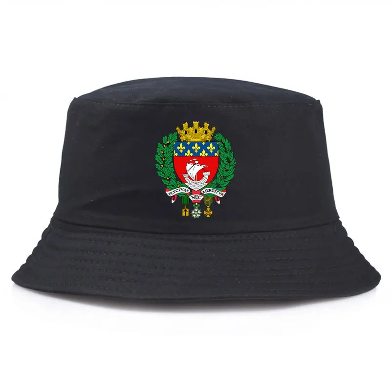 

Grandes Armes De Paris Man Woman Bob Bucket Hat Unisex Casual Solid Colors Panama Hat Male Female Summer Sun Beach Hat