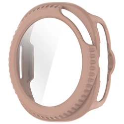 Enhanced Protective Case with Tempered Glass Film for Watch8 Classic 46mm (Sakura pink)