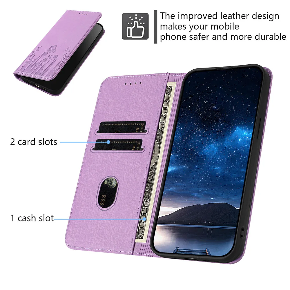 Magnetic Wallet Flip Leather Phone Case - Premium Back Cover