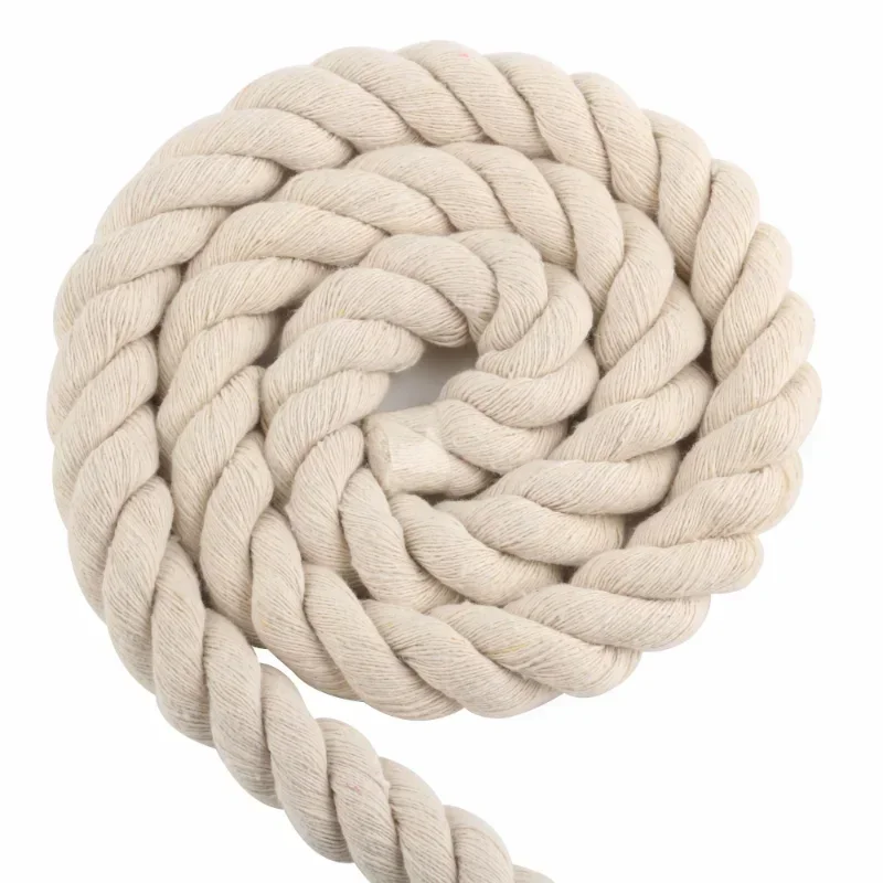 Natural white cotton rope tapestry DIY hand-woven three-strand cotton rope various specifications 1.5MM to 20MM