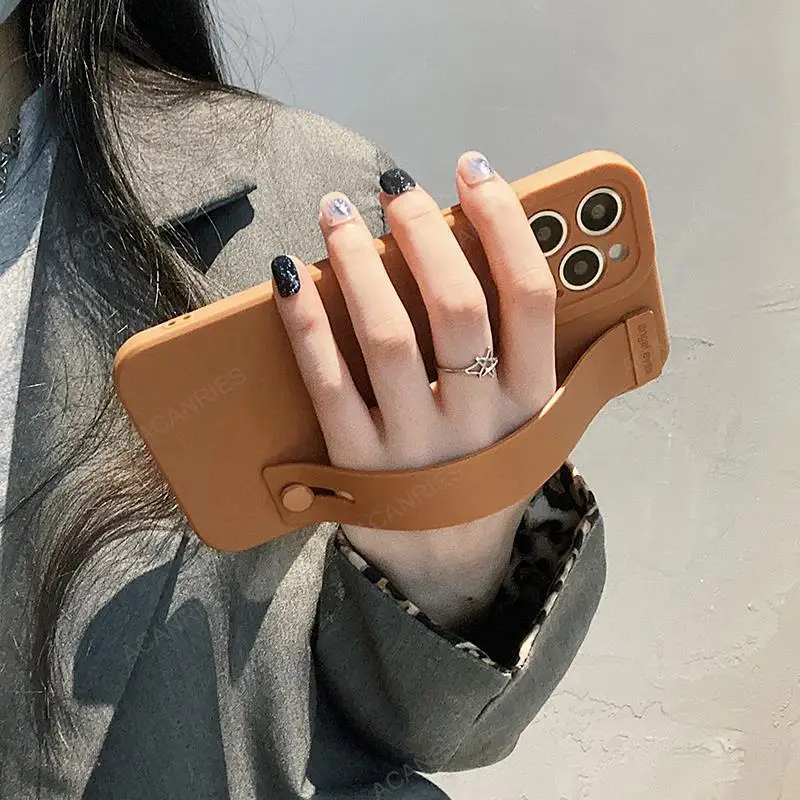 Silicone Hand Band Case with Wrist Strap and Stand Holder