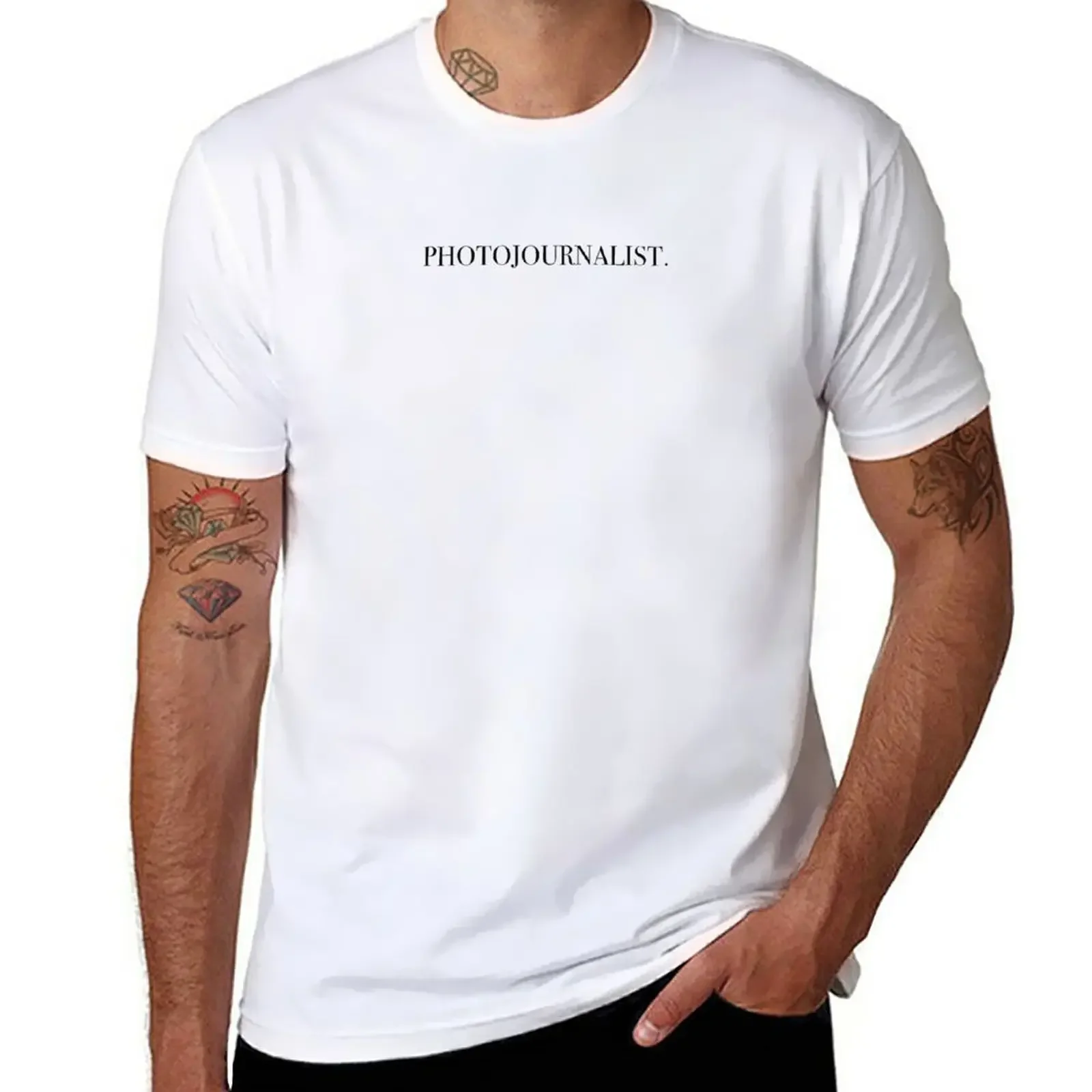 

PHOTOJOURNALIST T-Shirt sweat customs for a boy Men's cotton t-shirt