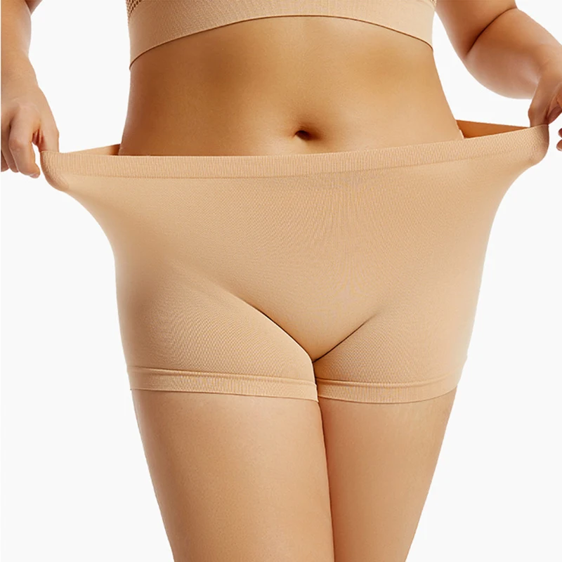 Safety Shorts Women Shorts Underwear Large Size Women Safety Short Pants Seamless Mid Waist Underwear Breathable Sports Boyshorts Under Skirt Dress Safety Panties