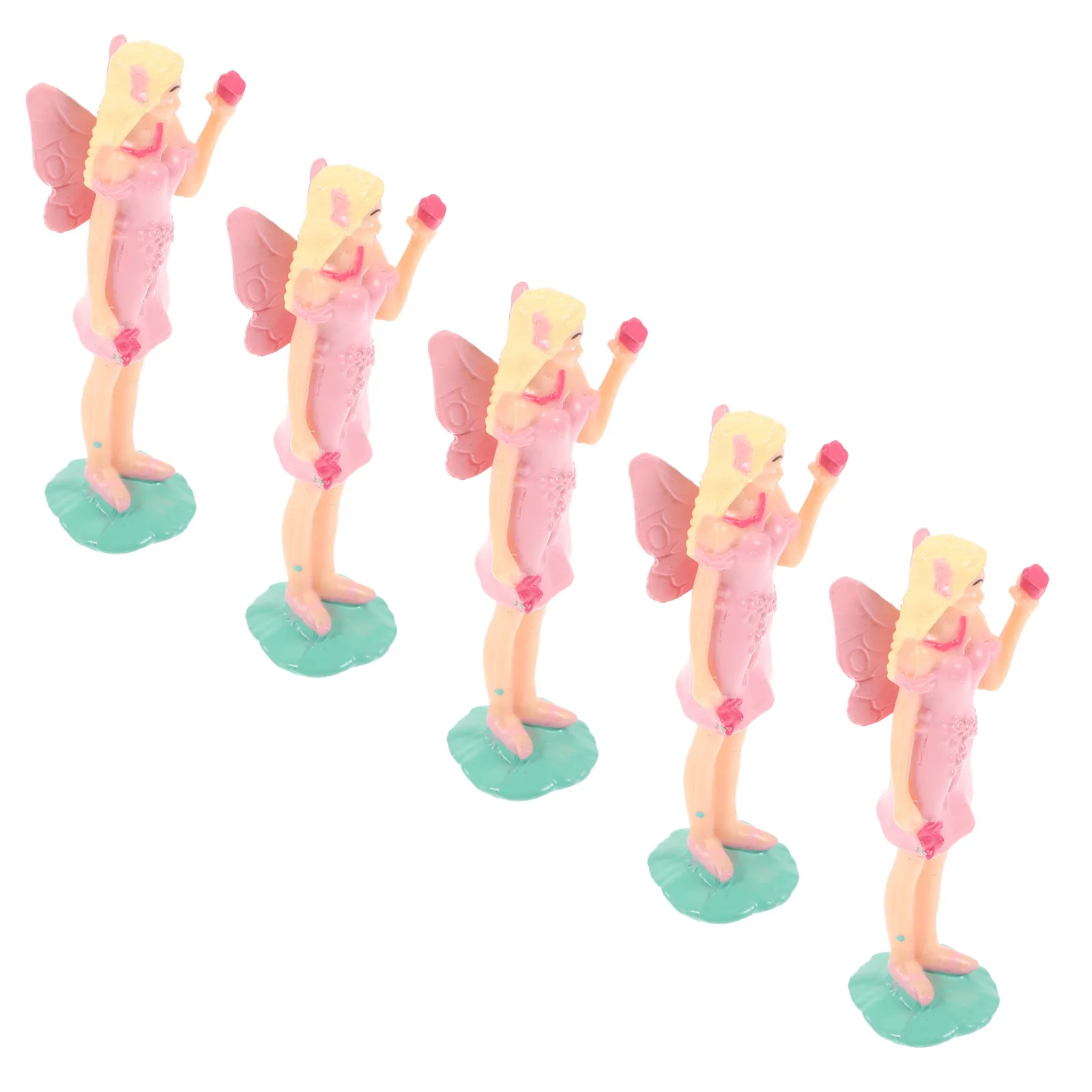 5Pcs 뮤직 박스 공급 발레 댄스 피규어 세트 튼튼한 플라스틱 발레 댄서 교체 뮤직 박스 액세서리