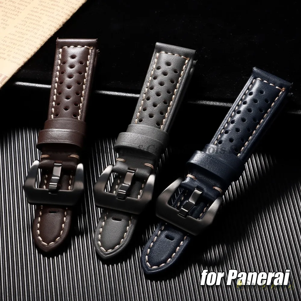 Luxurious Handmade Cowhide Leather Watch Band - Breathable Men's Strap Accessories