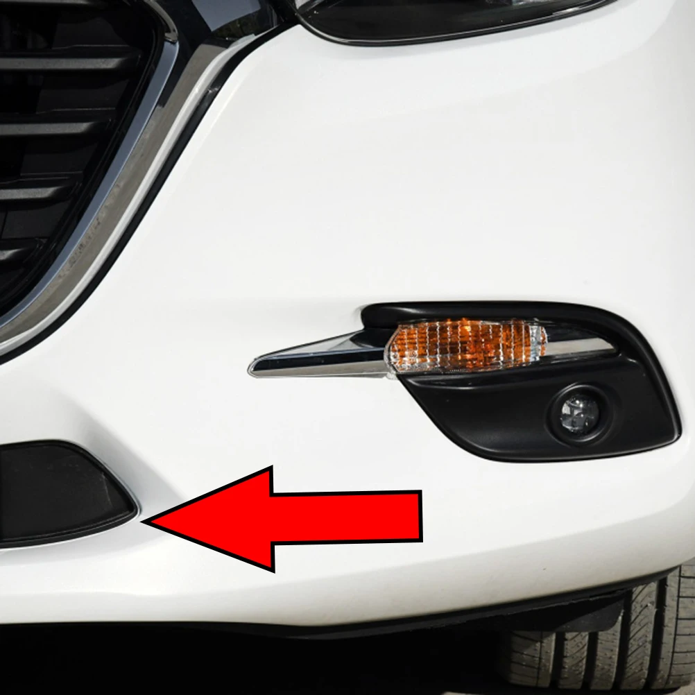 Car Bumper Cover B63B-50-101 B63B-50-102 Car Front Lower Bumper Tow Hook Eye Cover Grille Cap BANE50101 BANE50102 For Mazda 3-LD RH
