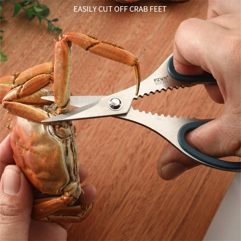 Eat Crab Tool 304 Stainless Steel Creative Crabs Crackers Sheller Shrimp Fork Pick Meat Needle Seafood Tools Set Multifunctional