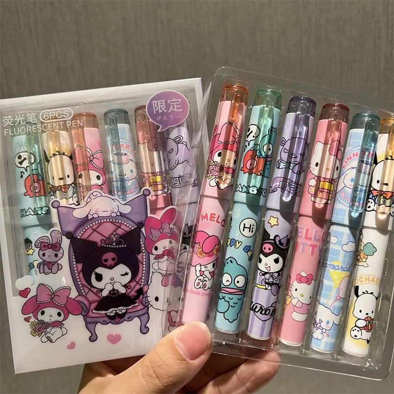 

Маркеры Sanrio с рисунком Hello Kitty Kuromi, 6 шт.