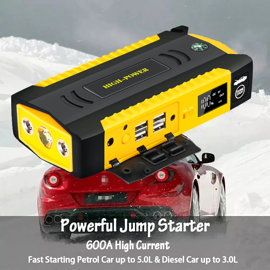 Gkfly Car Jump Starter 12v Super Power Bank Auto Start Battery Lithium