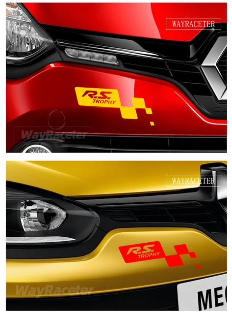 Kit 2 Stickers Latéraux Renault Sport type Trophy-R pour Clio 4 - Pro-RS