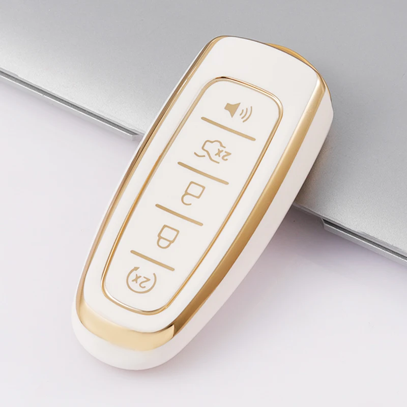 Premium TPU Car Key Case Cover - 5-Button Protection Shell