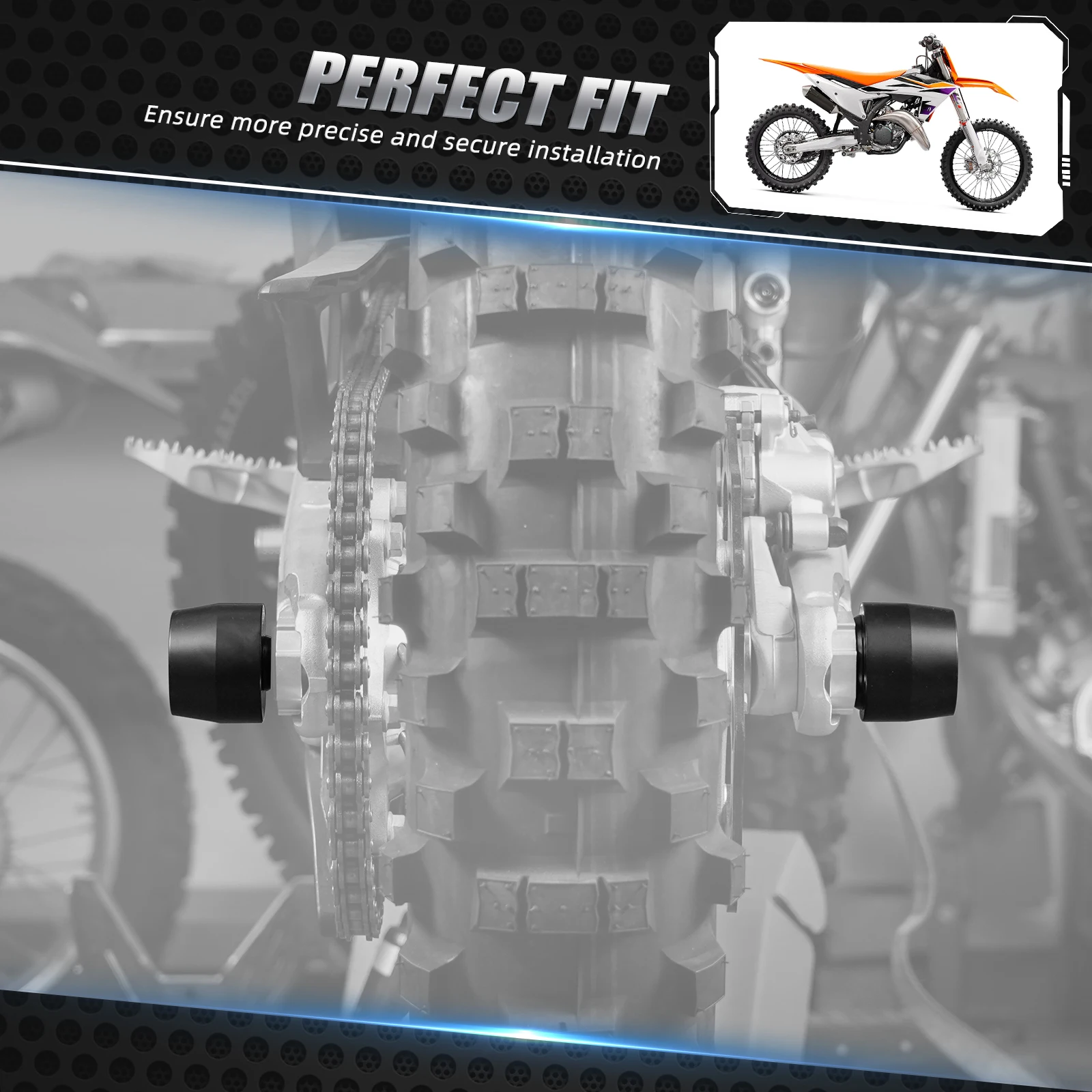 KTM 2024 EXC 300 후륜 액슬 포크 크래시 보호대 EXC-F, 350 450 250 XCW 500 XCF-W 2024 125-450 SX XC SXF XCF 2023 2024