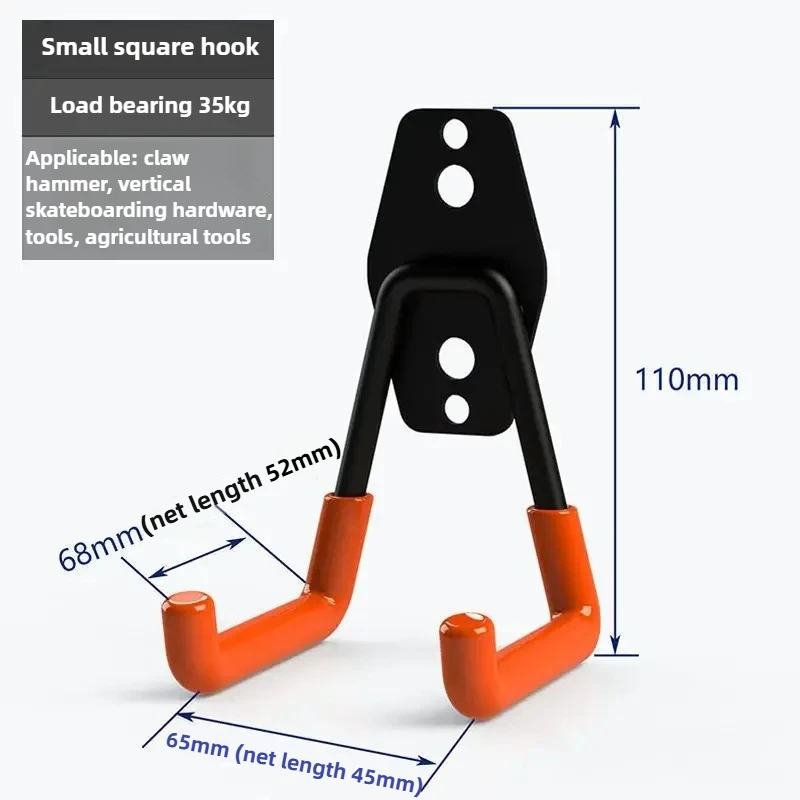 Heavy Duty Metal Bike Wall Mount Stand & Garage Storage Hook System
