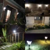 5000K Solar Pathway Garden Decor Lights Outdoor With Motion Sensor IP65 Waterproof Solar Lamp Patio Yard Lawn Sunlight Wall Lamp 3