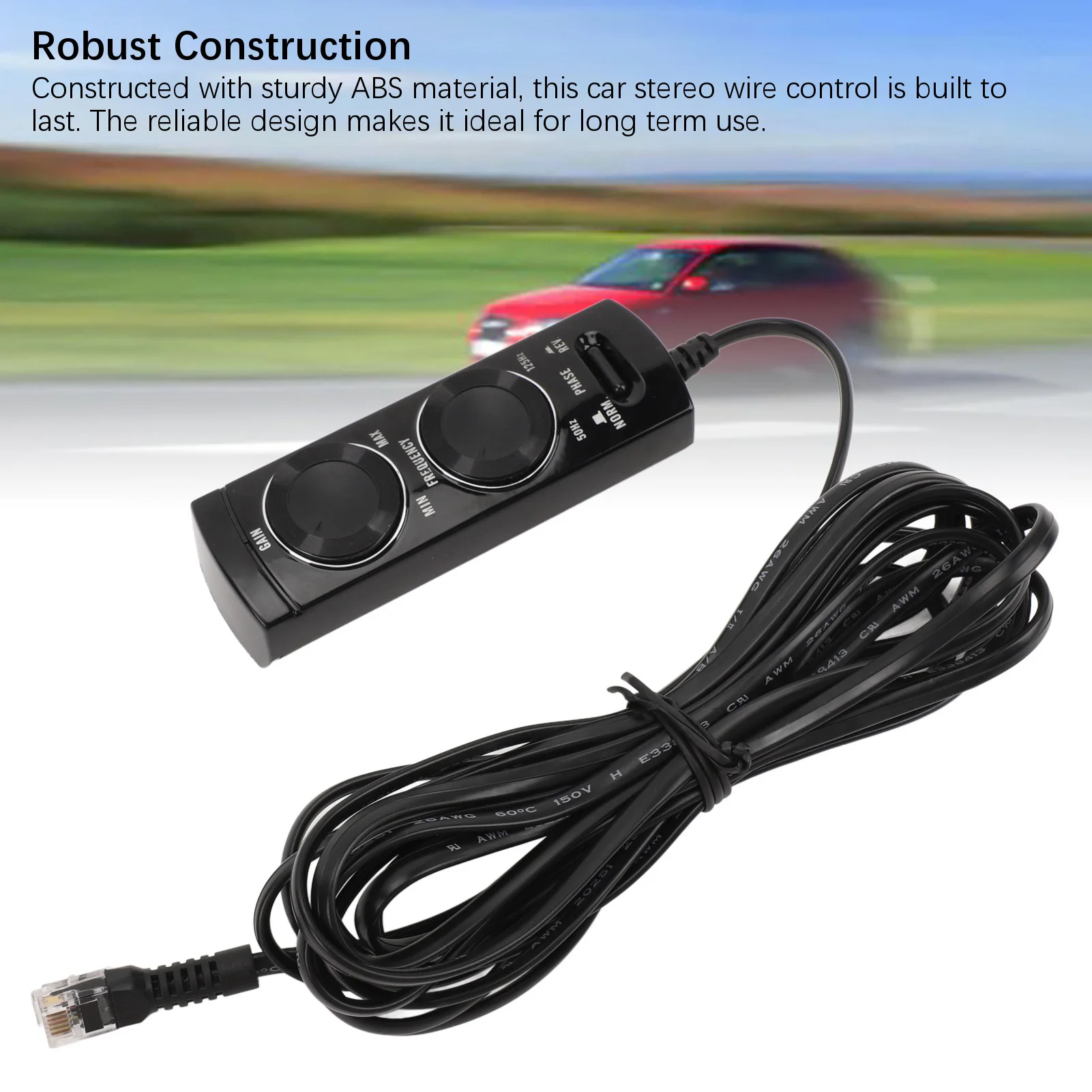 Ultra-Thin Car Stereo Subwoofer Control Cable Tool