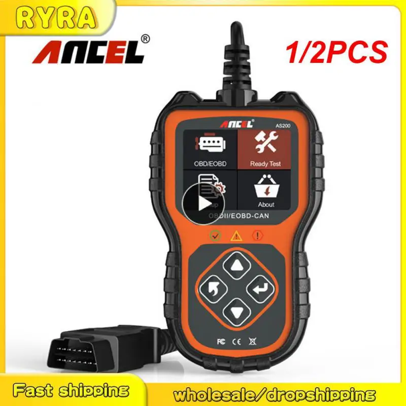 

1/2PCS AS200 OBD2 Scanner Code Reader Data Stream Automotive Tools Engine Check Car Scanner Professional OBD 2 Auto Diagnostics