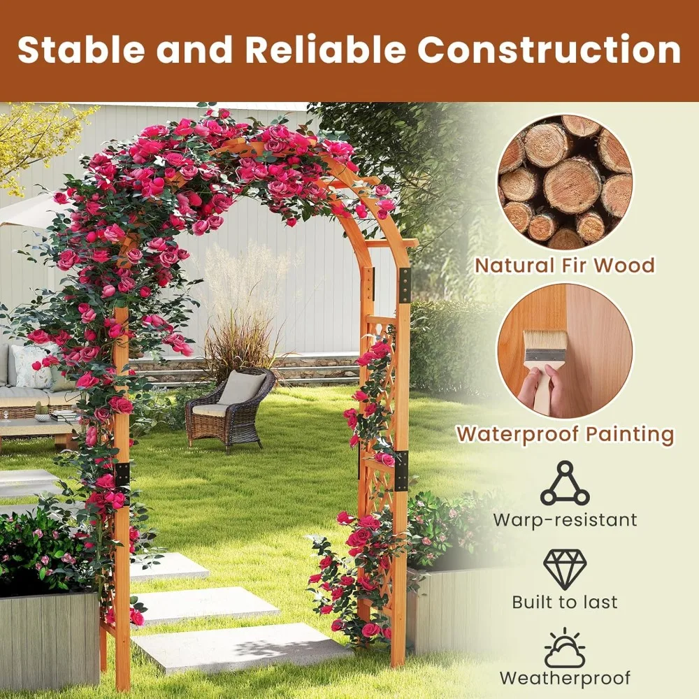 Wooden Garden Arbor image 5