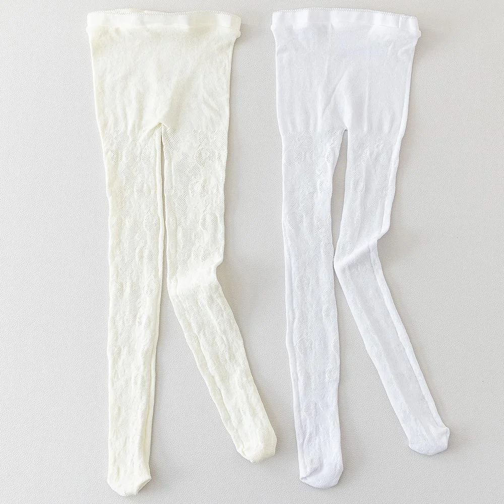 Ballet Tights Children Mesh Nylon Ballet Lace Tights for Girls Kids Summer Cute White Fishnet Princess Pantyh Tights for Girls