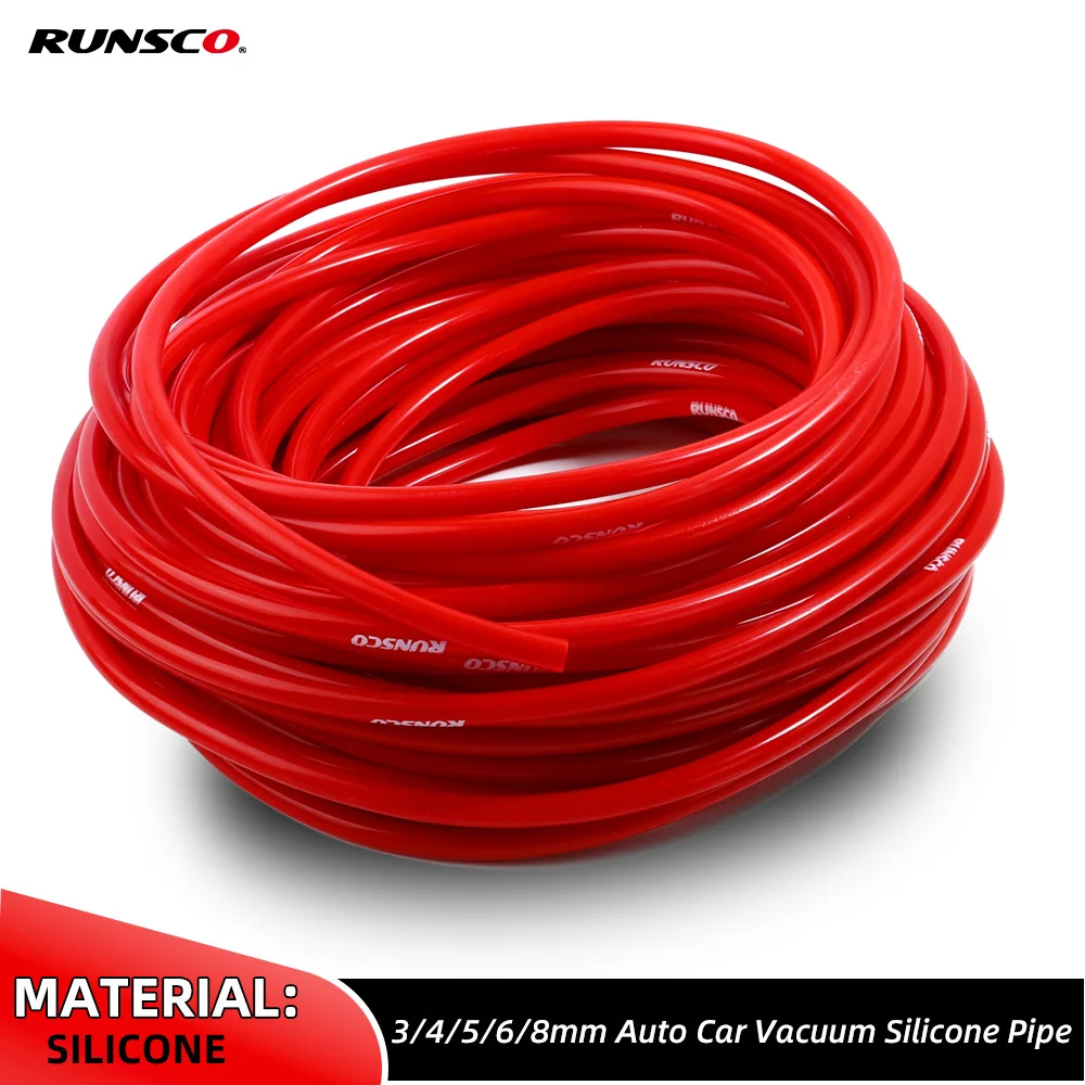 Silicone Hose Blue/Red/Black Inner Diameter 3mm 4mm 5mm 6mm 8mm Car Vacuum Auto Racing Intercooler Line Pipe Tube 1.5 Meter