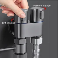 มือถือ Bidet Sprayer ห้องน้ํา Bidet Toilet Sprayer ชุดสเปรย์น้ําห้องน้ําห้องน้ําโรยปืนมุมวาล์วอุปกรณ์เสริม 4