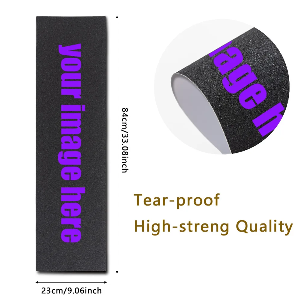 1PC Skateboard Grip Tape Personalized Sticker with Your Own Image Customize Non-Slip Skateboard Tape Gifts,84x23cm