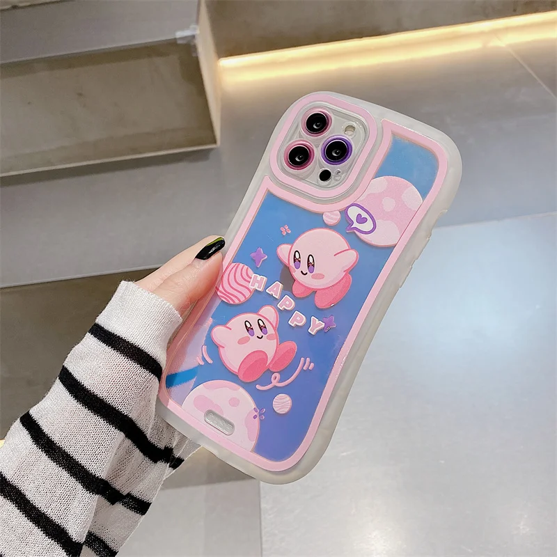 Kirby Universe Iphone Phone Case Kawaii Cartoon For Iphone 12 13 Mini 11 Pro Max Xr X Xs Max All Inclusive Anti Drop Phone Case Aliexpress