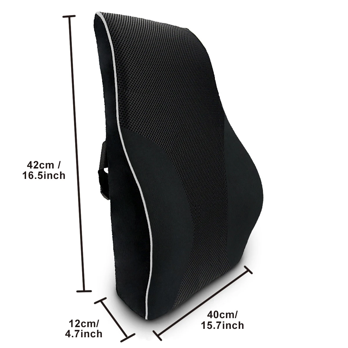 Foldable Slow Rebound Ergonomic Memory Foam Lumbar Pillow Back Support Cushion Waist Pillow for Cars Office Chair