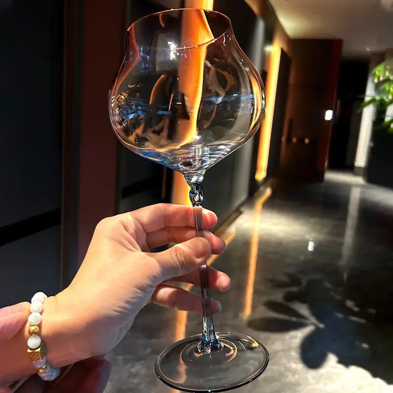 

750ml Large Capacity Gradient Red Wine Glasses Burgundy Bordeaux Wine Glasses High-end Crystal Glass Barware
