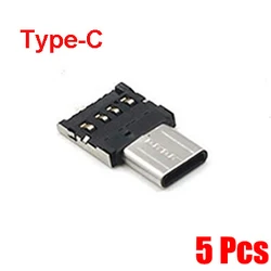 Universal USB OTG Adapter Connector for Smartphones - Type - C & Micro USB (5PCS Type - C)
