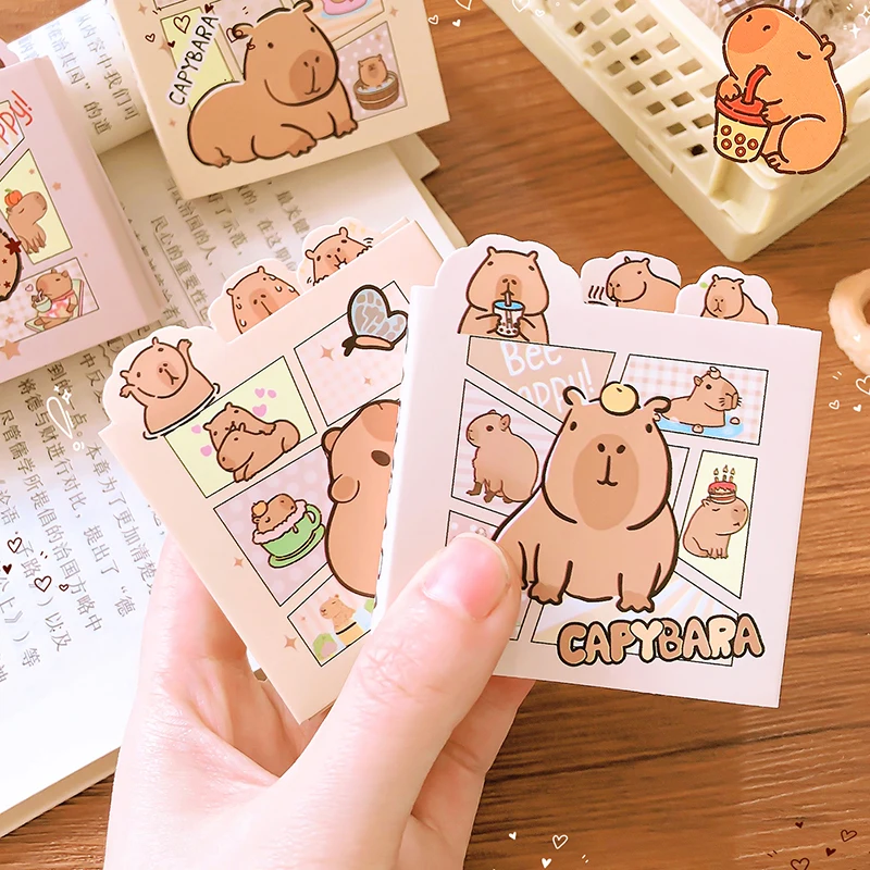 미적인 카와이 문구 용품, 사무실 액세서리, 귀여운 일기 플래너, 학교 카피바라 메모장, 메모 패드, 포켓 노트북