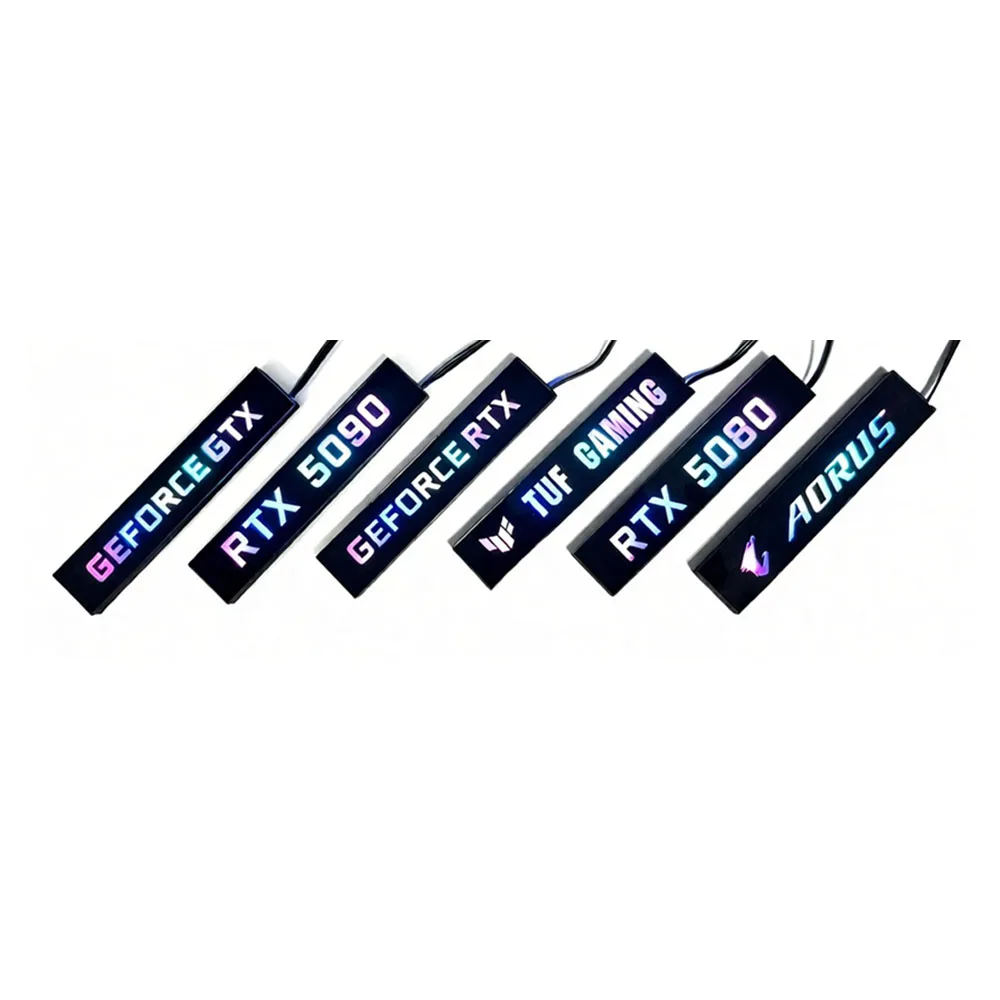 ARGB 5090 5080 GPU 조명 패널, RTX4090 4070 VGA 백플레이트, MOD 3090 비디오 카드 측면 플레이트, 게이머 캐비닛 Faith Lamp AURA SYNC