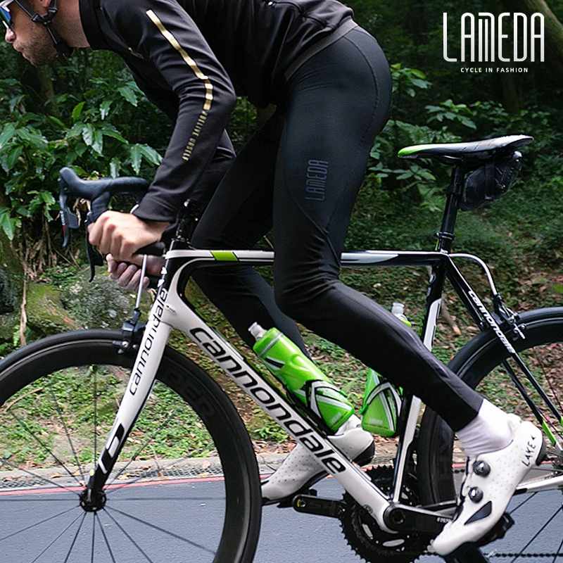 Lameda Men's Warm Pants Cycling Jersey Fleece Cycling Trousers Bicycle Thermal Pants Mountain Bike Road Bike