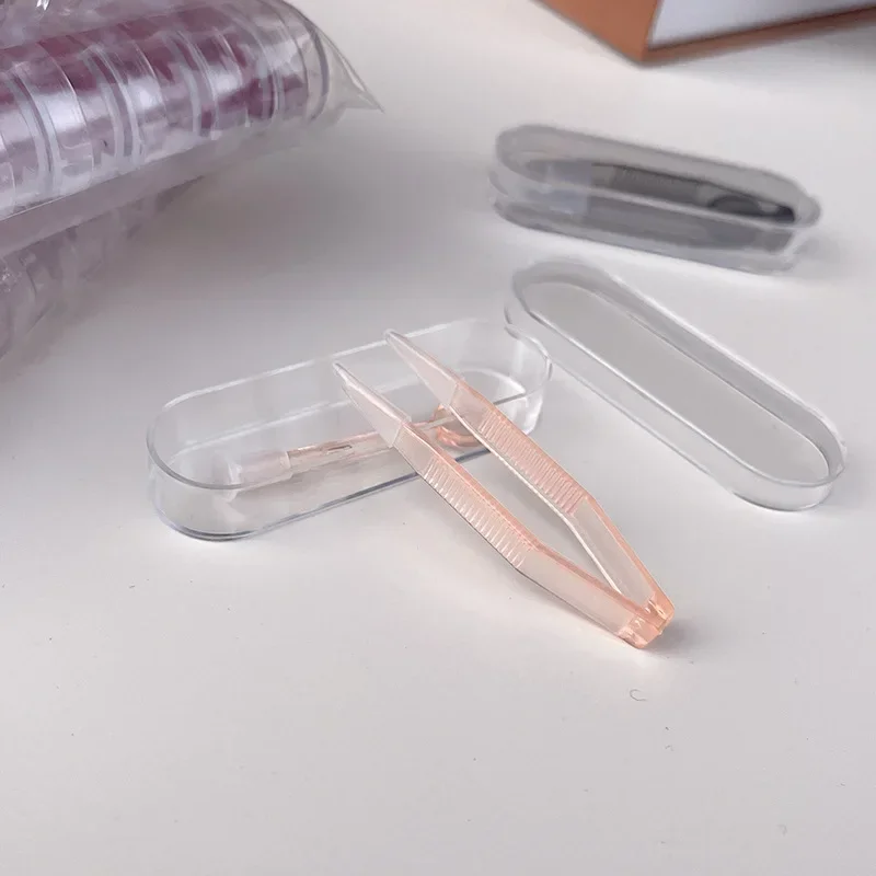 Contact Lens Tweezers Wear Tools Transparent Large Long Clamp Rod Set 5