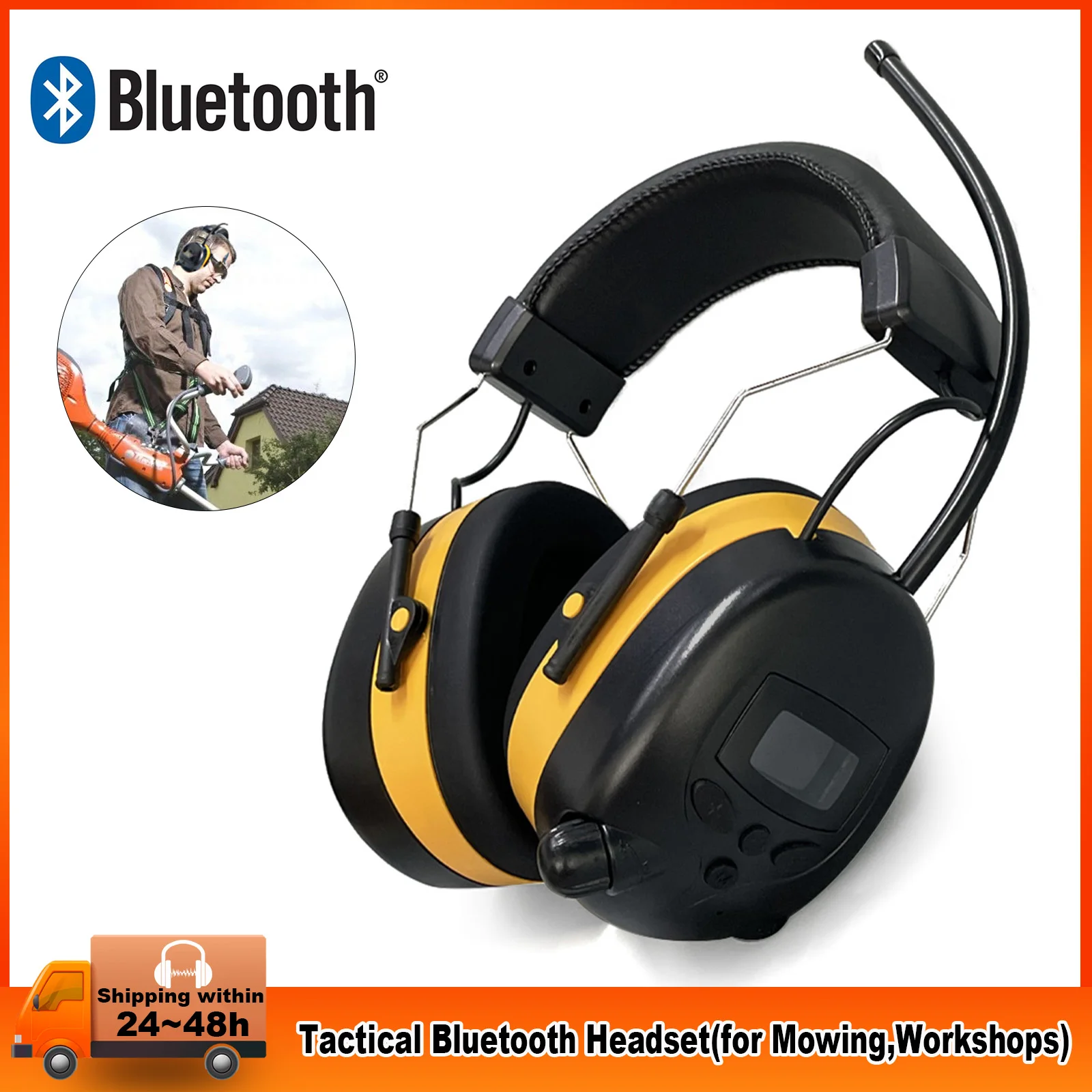 Radio Am Fm Bluetooth Electronic Hearing Protection Safety Ear