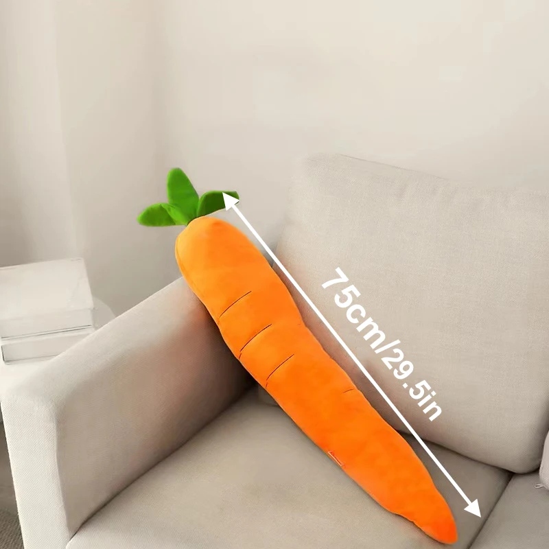 Carrot Plush Chew Toy for Dogs - Pet Sound Playing Accessory
