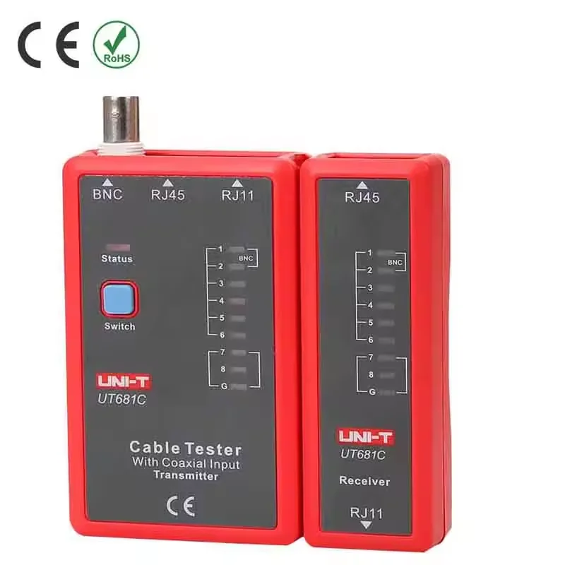 UNI-T UT681C UT681HDMI UT681L Cable Tester Tracker LAN Auto Network LED Tester Ethernet Telephone BNC Repair Tool