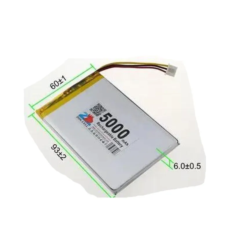 

3,7 V 606090 5000MAh литий-ионный Литий-полимерный перезаряжаемый аккумулятор