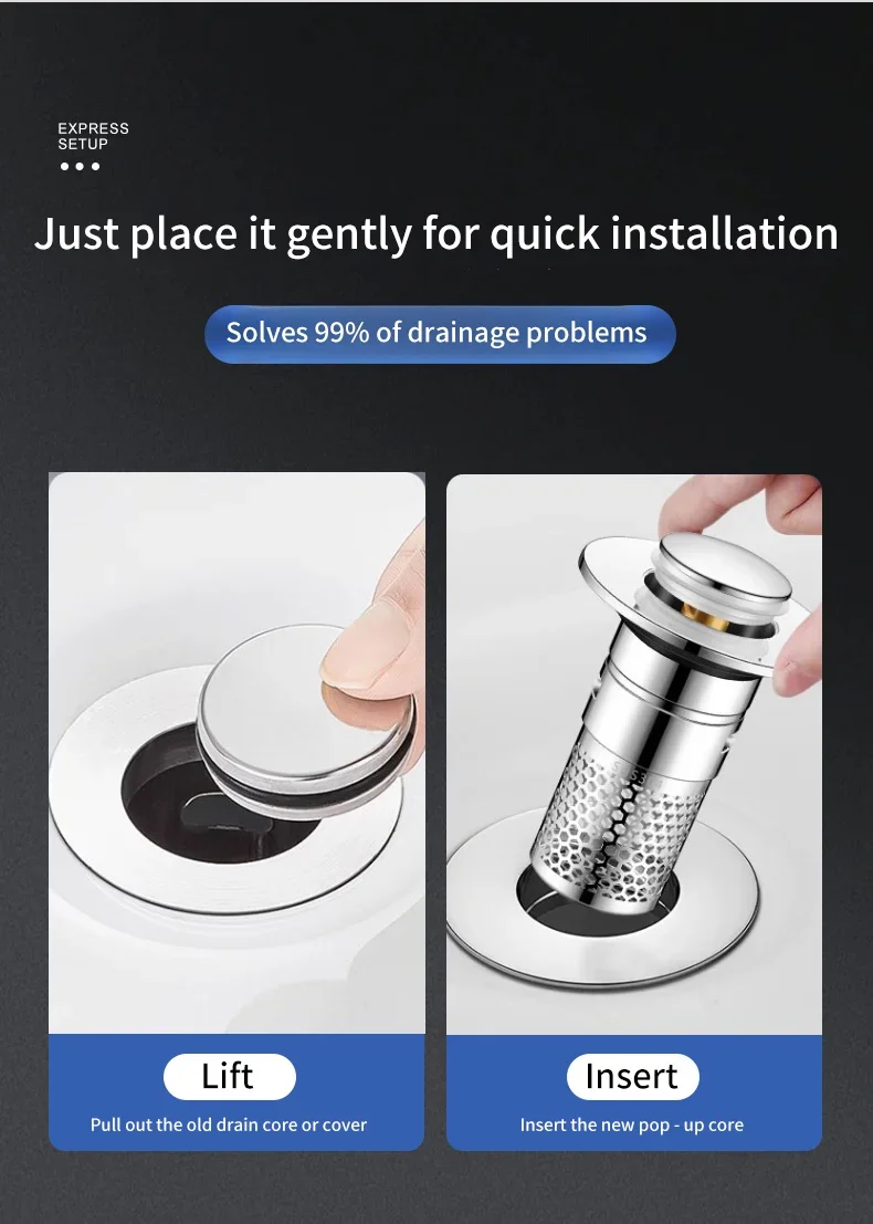 Włosy i zanieczyszczenia zebrane w koszyku sitka