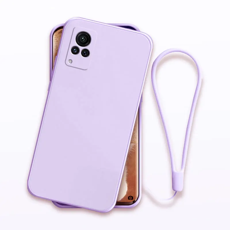 V21 Custodia Morbida In Silicone Setoso Per Vivo V21 Cover V21 Custodia 4G 5G Custodia In Tpu Antiurto Liquido V21 V21E V20 Se V23 Pro V23E