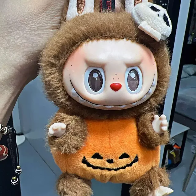 Cute Labubu Sit-Down Party Pumpkin Plush Pendant – Adorable Doll Toy Gift for Birthdays & Festive Decorations 2