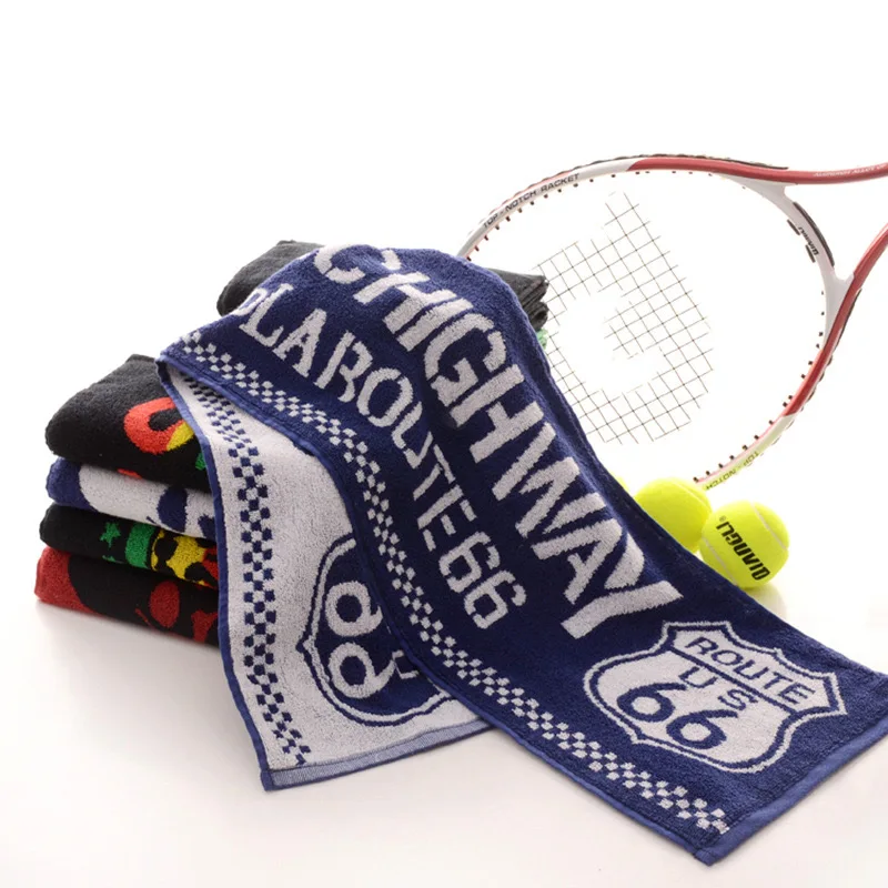 Sports Towel Hiphop Cotton Harajuku street elements Extreme Sports Absorbent Sweat 100% cotton sports towel