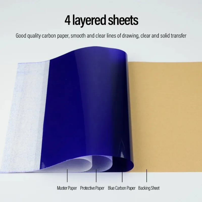 20/50/100pcs Tattoo Transfer Paper Sheets Carbon Thermal Transfer Templates Tattoo Paper Copy Paper Sheets Tattoo Supplies - 6