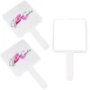 Wholesale Custom Heart Makeup Mirror Hand Held Cute Wholesale 5/10Pieces Lot Mirror Square With Custom Logo 1