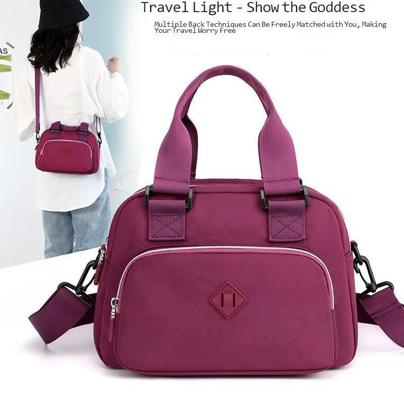 New Fashion Women's Handbag Nylon Bag Large Capacity Nylon Women's Bag Single Shoulder Crossbody