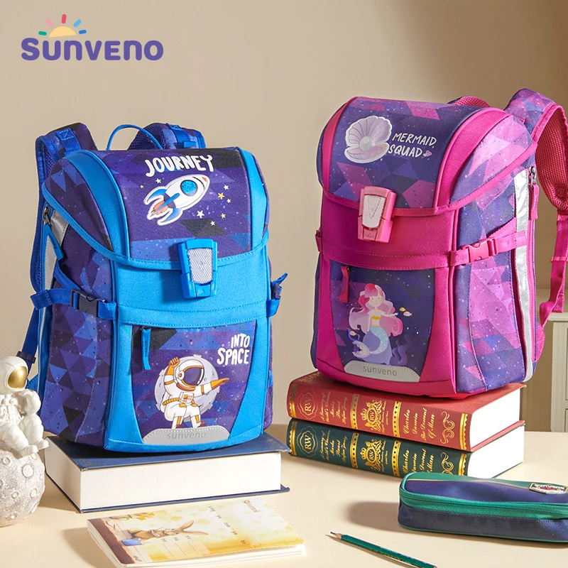 Sunveno School Bag Children's School Backpack Kids Backpack for Boys Girls Elementary Kindergarten Preschool School Bag