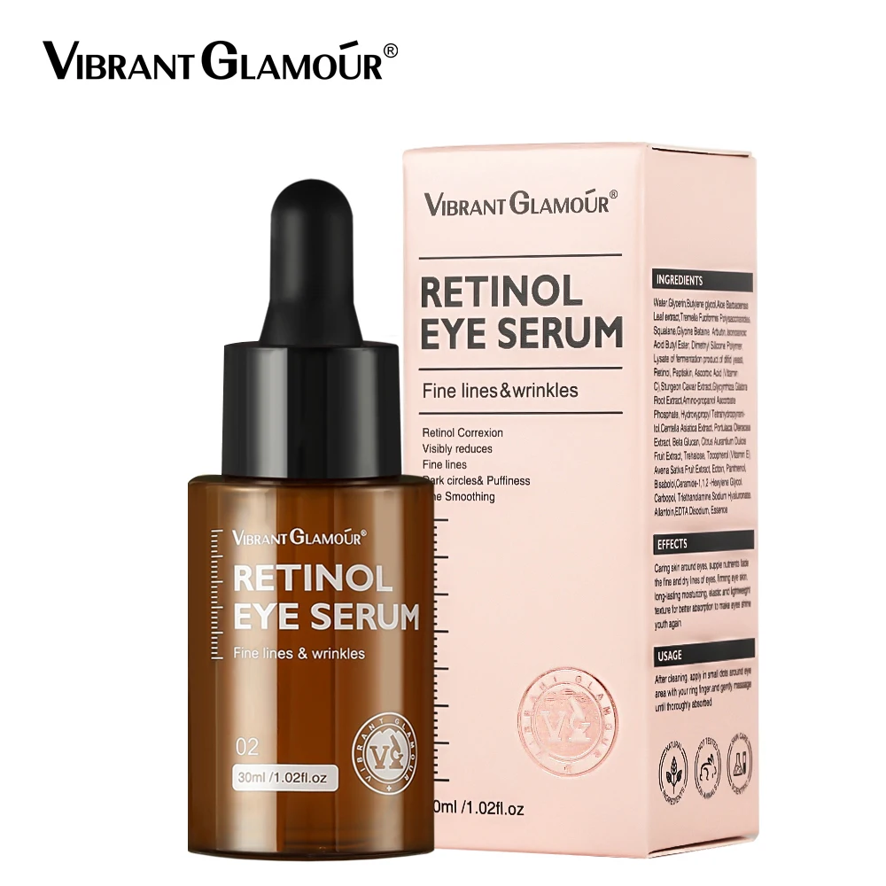 30ml Retinol Krem pod oczy Serum ujędrniający Lifting Anti-Aging Redukcja zmarszczek Drobne linie Narzędzia do pielęgnacji skóry twarzy