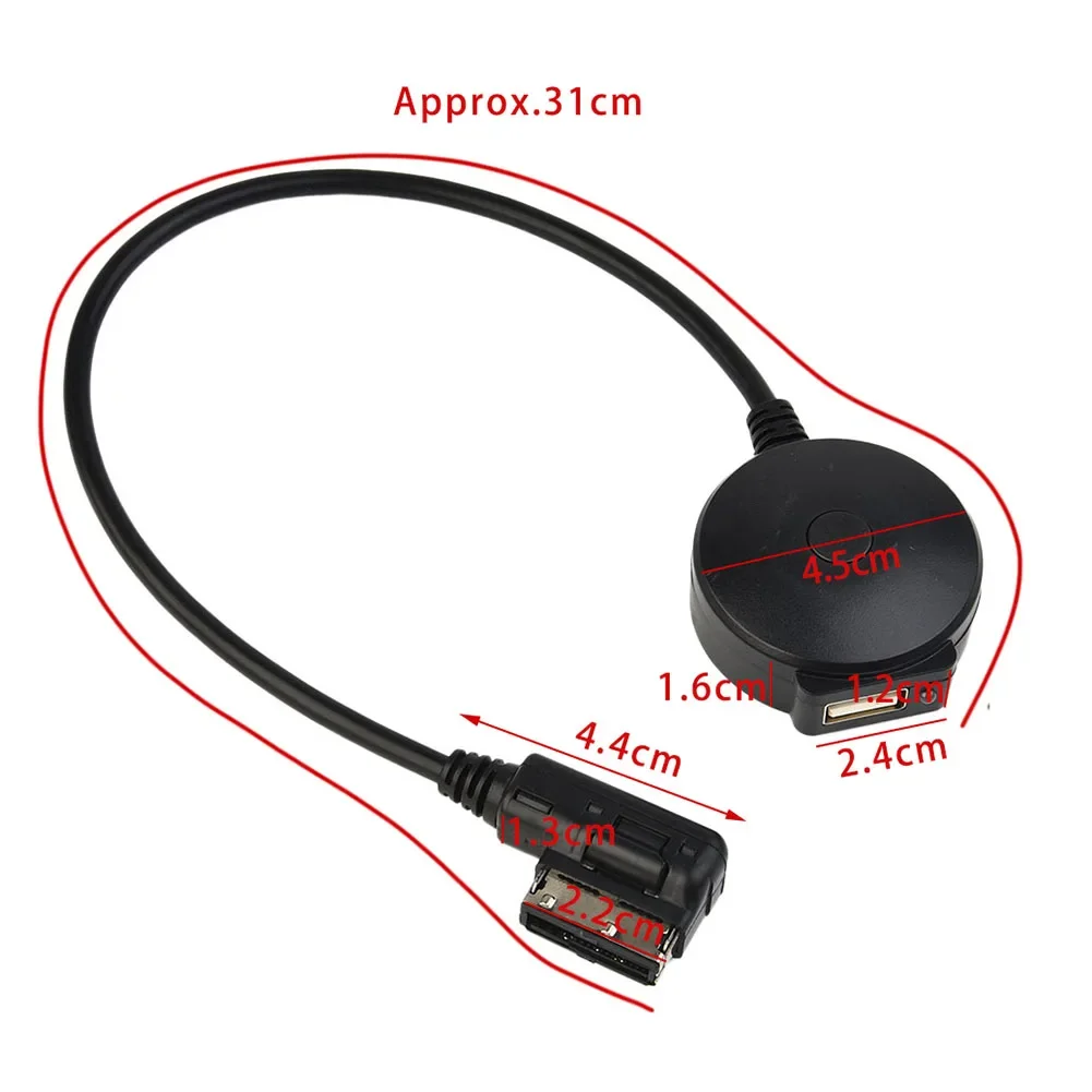 

USB AUX Cable Music MDI MMI AMI To USB Female Interface Audio Adapter Data Wire For Mercedes-Benz